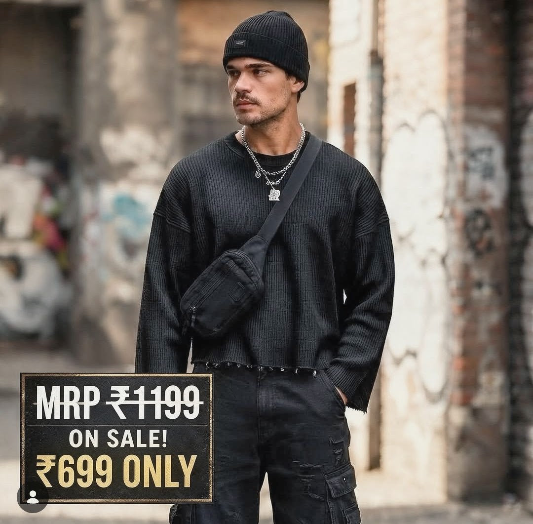Boxy fit waffle size - premium look less price