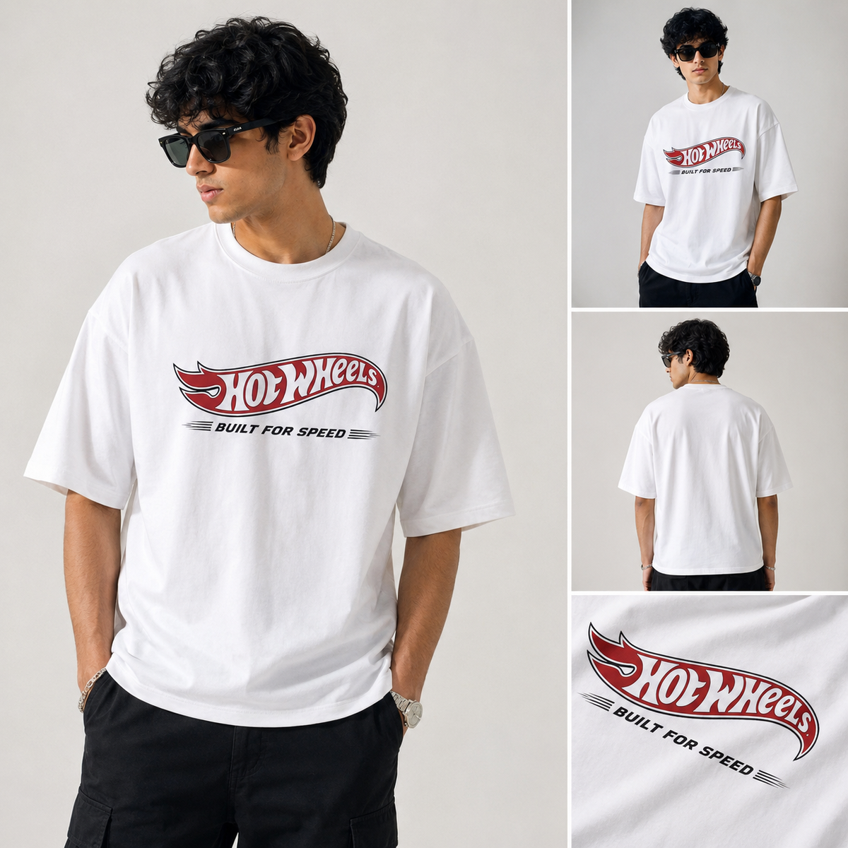 Hot Wheels Inspired Oversized T-Shirt – 240 GSM Heavyweight Cotton Streetwear Tee