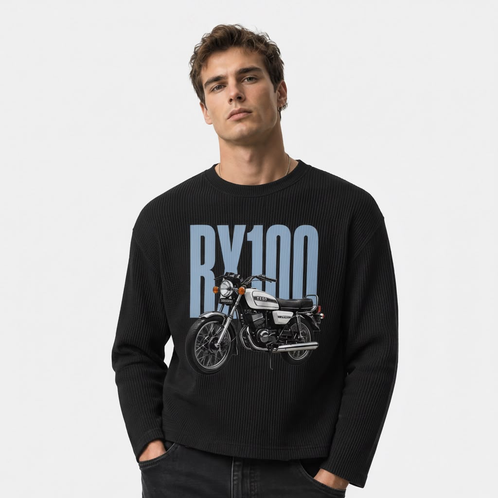 RX100 Vintage Graphic Oversized T-Shirt | Premium 240 GSM Cotton | Unisex Streetwear