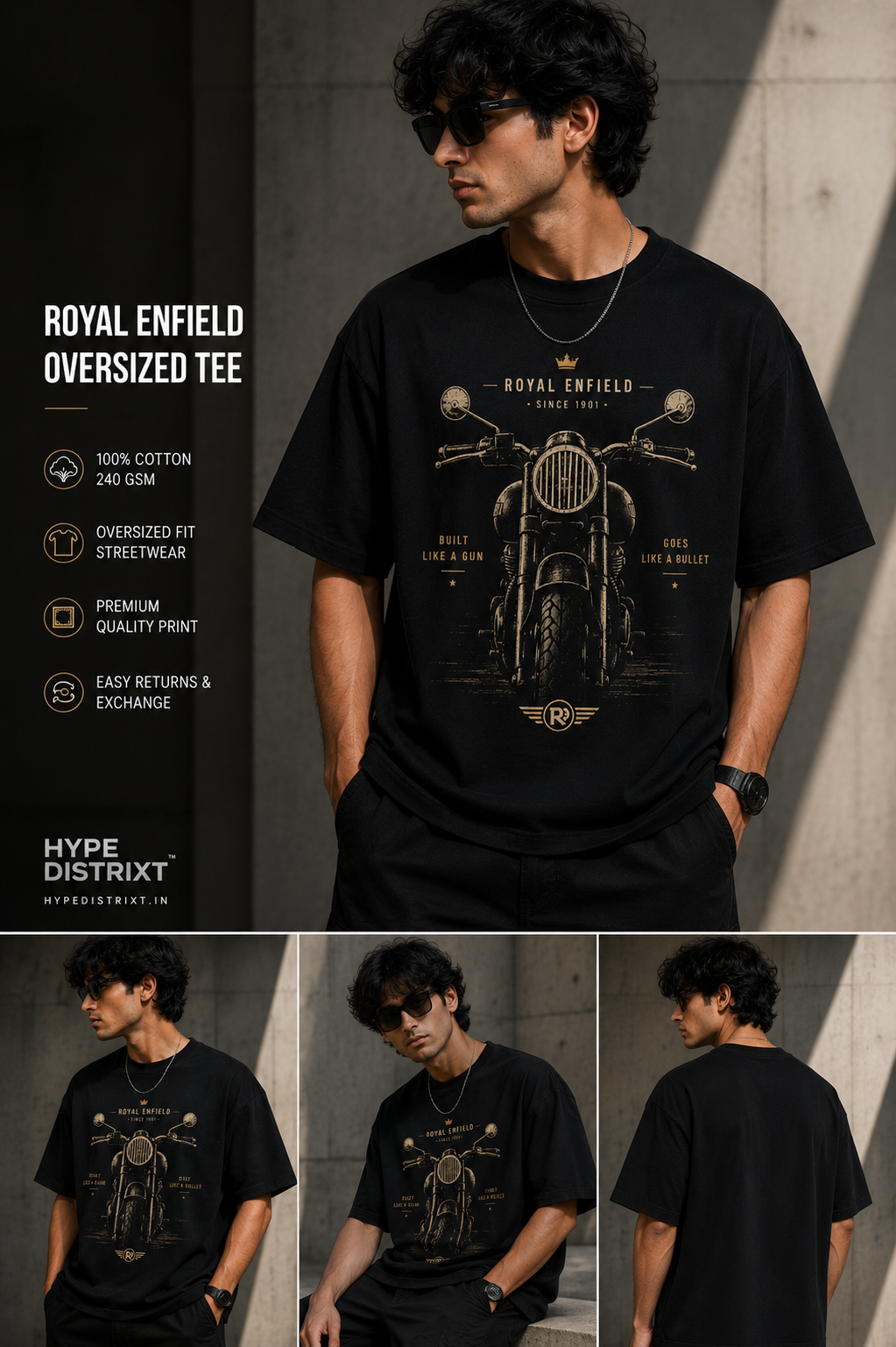 Royal Enfield Nostalgia Oversized T-Shirt