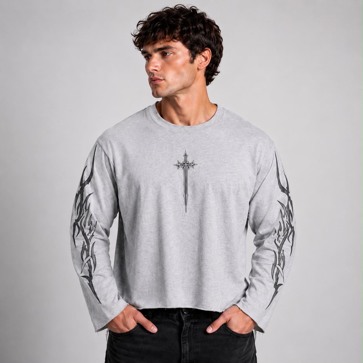 ⚔️ HYPEDISTRIXT — DIVINE REBELLION Full Sleeve Oversized Tee