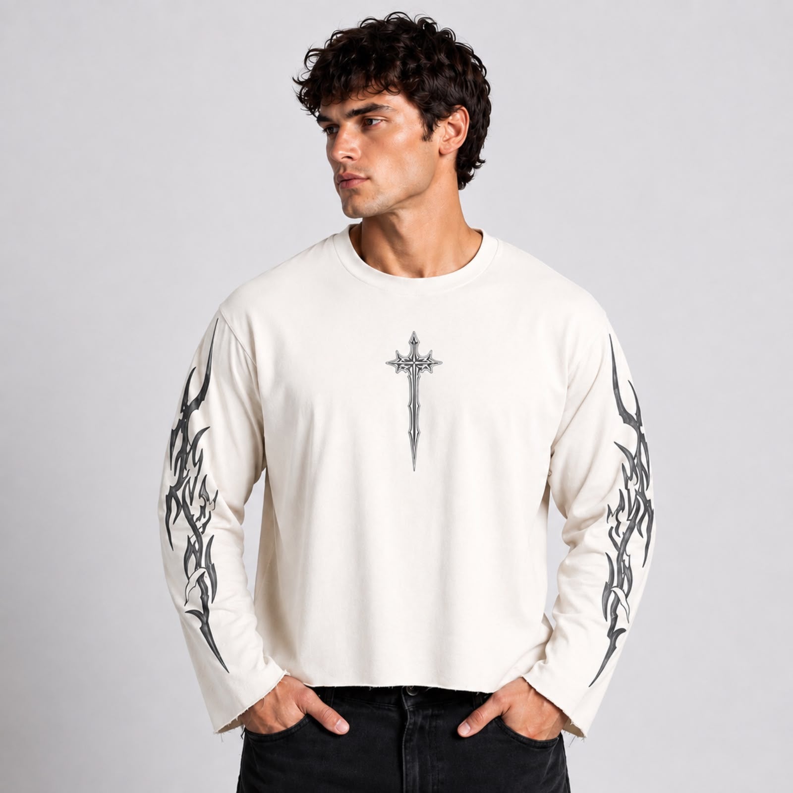 ⚔️ HYPEDISTRIXT — DIVINE REBELLION Full Sleeve Oversized Tee