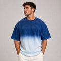 Premium Ombre Fade Oversized Boxy Fit T-Shirt | Heavyweight 100% Cotton Streetwear Tee | 240 GSM